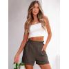 imageANRABESS Women Summer Casual Shorts Elastic High Waisted Wide Leg Cute Dressy Beach Shorts 2025 Fashion Vacation OutfitsCoffee