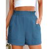 imageANRABESS Women Summer Casual Shorts Elastic High Waisted Wide Leg Cute Dressy Beach Shorts 2025 Fashion Vacation OutfitsLake