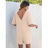 imageANRABESS Women Summer Oversized TShirt Tee Romper Casual Baggy Short Sleeve Overall Athletic Workout Jumpsuit Trendy OutfitsApricot