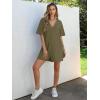 imageANRABESS Women Summer Oversized TShirt Tee Romper Casual Baggy Short Sleeve Overall Athletic Workout Jumpsuit Trendy OutfitsArmy Green