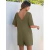 imageANRABESS Women Summer Oversized TShirt Tee Romper Casual Baggy Short Sleeve Overall Athletic Workout Jumpsuit Trendy OutfitsArmy Green