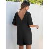 imageANRABESS Women Summer Oversized TShirt Tee Romper Casual Baggy Short Sleeve Overall Athletic Workout Jumpsuit Trendy OutfitsBlack