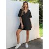 imageANRABESS Women Summer Oversized TShirt Tee Romper Casual Baggy Short Sleeve Overall Athletic Workout Jumpsuit Trendy OutfitsBlack