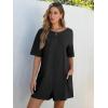 imageANRABESS Women Summer Oversized TShirt Tee Romper Casual Baggy Short Sleeve Overall Athletic Workout Jumpsuit Trendy OutfitsBlack