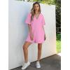 imageANRABESS Women Summer Oversized TShirt Tee Romper Casual Baggy Short Sleeve Overall Athletic Workout Jumpsuit Trendy OutfitsLight Pink