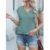 imageANRABESS Women Tops Cap Sleeve Textured Dressy Casual V Neck Shirts 2025 Summer Business Work Blouses OutfitsLake Blue