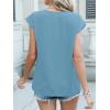 imageANRABESS Women Tops Cap Sleeve Textured Dressy Casual V Neck Shirts 2025 Summer Business Work Blouses OutfitsLight Blue
