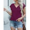 imageANRABESS Women Tops Cap Sleeve Textured Dressy Casual V Neck Shirts 2025 Summer Business Work Blouses OutfitsPurple