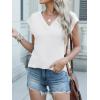 imageANRABESS Women Tops Cap Sleeve Textured Dressy Casual V Neck Shirts 2025 Summer Business Work Blouses OutfitsWhite