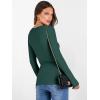 imageANRABESS Womens Boat Neck Long Sleeve Shirts Rib Knit Slim Fitting Tops Basic Tees 2025 Casual Comfy Fall Outfits ClothesForest Green