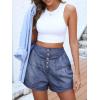 imageANRABESS Womens Denim Shorts Summer Baggy High Waisted Flowy Wide Leg Buttons Pleated Casual Jean Shorts 2025 Fashion SkortsBlue