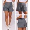 imageANRABESS Womens Denim Shorts Summer Baggy High Waisted Flowy Wide Leg Buttons Pleated Casual Jean Shorts 2025 Fashion SkortsLight Grey