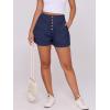 imageANRABESS Womens Denim Shorts Summer Baggy High Waisted Flowy Wide Leg Buttons Pleated Casual Jean Shorts 2025 Fashion SkortsNavy Blue