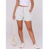 imageANRABESS Womens Denim Shorts Summer Baggy High Waisted Flowy Wide Leg Buttons Pleated Casual Jean Shorts 2025 Fashion SkortsWhite