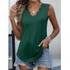 imageANRABESS Womens Lace Trim Tank Tops V Neck Sleeveless Shirts 2025 Summer Casual Trendy Dressy Cami TopDark Green