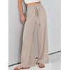 imageANRABESS Womens Linen Pants Summer Casual Palazzo Beach Pant Drawstring High Waist Wide Leg Trousers Vacation OutfitsApricot