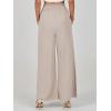 imageANRABESS Womens Linen Pants Summer Casual Palazzo Beach Pant Drawstring High Waist Wide Leg Trousers Vacation OutfitsApricot