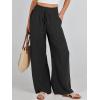 imageANRABESS Womens Linen Pants Summer Casual Palazzo Beach Pant Drawstring High Waist Wide Leg Trousers Vacation OutfitsBlack