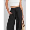 imageANRABESS Womens Linen Pants Summer Casual Palazzo Beach Pant Drawstring High Waist Wide Leg Trousers Vacation OutfitsBlack