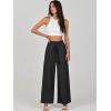 imageANRABESS Womens Linen Pants Summer Casual Palazzo Beach Pant Drawstring High Waist Wide Leg Trousers Vacation OutfitsBlack