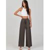 imageANRABESS Womens Linen Pants Summer Casual Palazzo Beach Pant Drawstring High Waist Wide Leg Trousers Vacation OutfitsCoffee