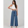 imageANRABESS Womens Linen Pants Summer Casual Palazzo Beach Pant Drawstring High Waist Wide Leg Trousers Vacation OutfitsDeep Blue