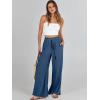 imageANRABESS Womens Linen Pants Summer Casual Palazzo Beach Pant Drawstring High Waist Wide Leg Trousers Vacation OutfitsDeep Blue