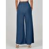imageANRABESS Womens Linen Pants Summer Casual Palazzo Beach Pant Drawstring High Waist Wide Leg Trousers Vacation OutfitsDeep Blue
