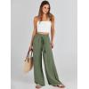 imageANRABESS Womens Linen Pants Summer Casual Palazzo Beach Pant Drawstring High Waist Wide Leg Trousers Vacation OutfitsDeep Green