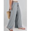 imageANRABESS Womens Linen Pants Summer Casual Palazzo Beach Pant Drawstring High Waist Wide Leg Trousers Vacation OutfitsGray