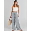 imageANRABESS Womens Linen Pants Summer Casual Palazzo Beach Pant Drawstring High Waist Wide Leg Trousers Vacation OutfitsGray