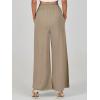 imageANRABESS Womens Linen Pants Summer Casual Palazzo Beach Pant Drawstring High Waist Wide Leg Trousers Vacation OutfitsLight Brown
