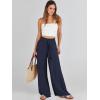 imageANRABESS Womens Linen Pants Summer Casual Palazzo Beach Pant Drawstring High Waist Wide Leg Trousers Vacation OutfitsNavy Blue