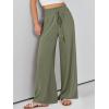 imageANRABESS Womens Linen Pants Summer Casual Palazzo Beach Pant Drawstring High Waist Wide Leg Trousers Vacation OutfitsOlive