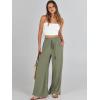 imageANRABESS Womens Linen Pants Summer Casual Palazzo Beach Pant Drawstring High Waist Wide Leg Trousers Vacation OutfitsOlive