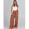 imageANRABESS Womens Linen Pants Summer Casual Palazzo Beach Pant Drawstring High Waist Wide Leg Trousers Vacation OutfitsRust
