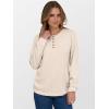 imageANRABESS Womens Long Sleeve Henley Shirts Button Down Tunic Tops Fall Lightweight Sweaters Business Casual Blouses 2025Beige