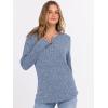 imageANRABESS Womens Long Sleeve Henley Shirts Button Down Tunic Tops Fall Lightweight Sweaters Business Casual Blouses 2025Blue
