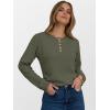 imageANRABESS Womens Long Sleeve Henley Shirts Button Down Tunic Tops Fall Lightweight Sweaters Business Casual Blouses 2025Deep Green