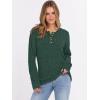 imageANRABESS Womens Long Sleeve Henley Shirts Button Down Tunic Tops Fall Lightweight Sweaters Business Casual Blouses 2025Green