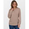 imageANRABESS Womens Long Sleeve Henley Shirts Button Down Tunic Tops Fall Lightweight Sweaters Business Casual Blouses 2025Tan