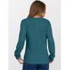 imageANRABESS Womens Long Sleeve Henley Shirts Button Down Tunic Tops Fall Lightweight Sweaters Business Casual Blouses 2025Teal