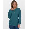 imageANRABESS Womens Long Sleeve Henley Shirts Button Down Tunic Tops Fall Lightweight Sweaters Business Casual Blouses 2025Teal