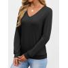 imageANRABESS Womens Long Sleeve Shirts Casual Loose V Neck Basic Tees Tops 2025 Fall TShirt OutfitsBlack