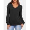 imageANRABESS Womens Long Sleeve Shirts Casual Loose V Neck Basic Tees Tops 2025 Fall TShirt OutfitsBlack