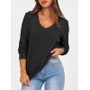 imageANRABESS Womens Long Sleeve Shirts Casual Loose V Neck Basic Tees Tops 2025 Fall TShirt OutfitsBlack