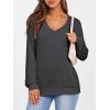 imageANRABESS Womens Long Sleeve Shirts Casual Loose V Neck Basic Tees Tops 2025 Fall TShirt OutfitsBlack Grey