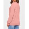 imageANRABESS Womens Long Sleeve Shirts Casual Loose V Neck Basic Tees Tops 2025 Fall TShirt OutfitsCoral
