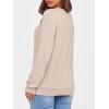 imageANRABESS Womens Long Sleeve Shirts Casual Loose V Neck Basic Tees Tops 2025 Fall TShirt OutfitsLight Khaki