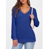 imageANRABESS Womens Long Sleeve Shirts Casual Loose V Neck Basic Tees Tops 2025 Fall TShirt OutfitsRoyal Blue